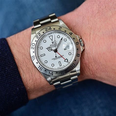 rolex explorer 2 white wrist shot|rolex explorer 2 polar dial.